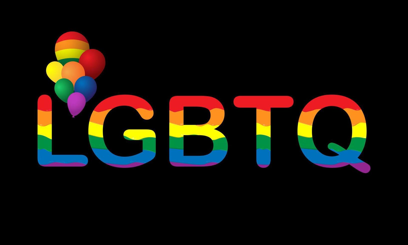 feliz concepto del día del orgullo para la comunidad lgbtq. vector