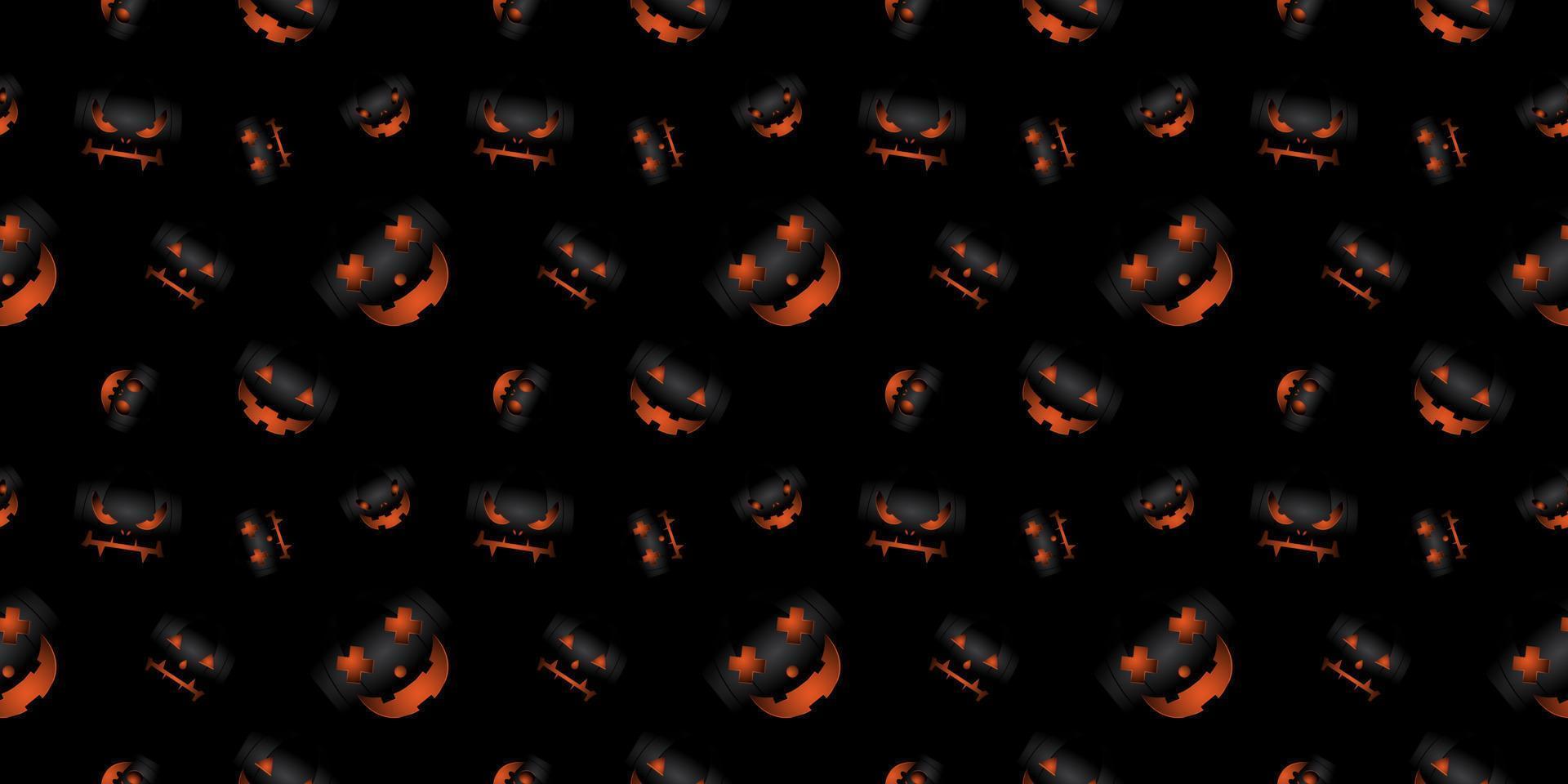 Halloween seamless pattern design vector