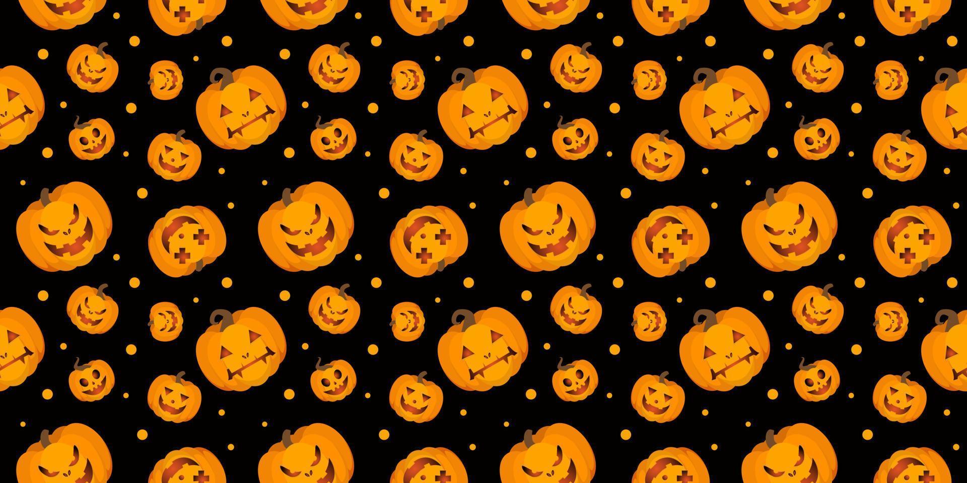 Halloween seamless pattern design vector