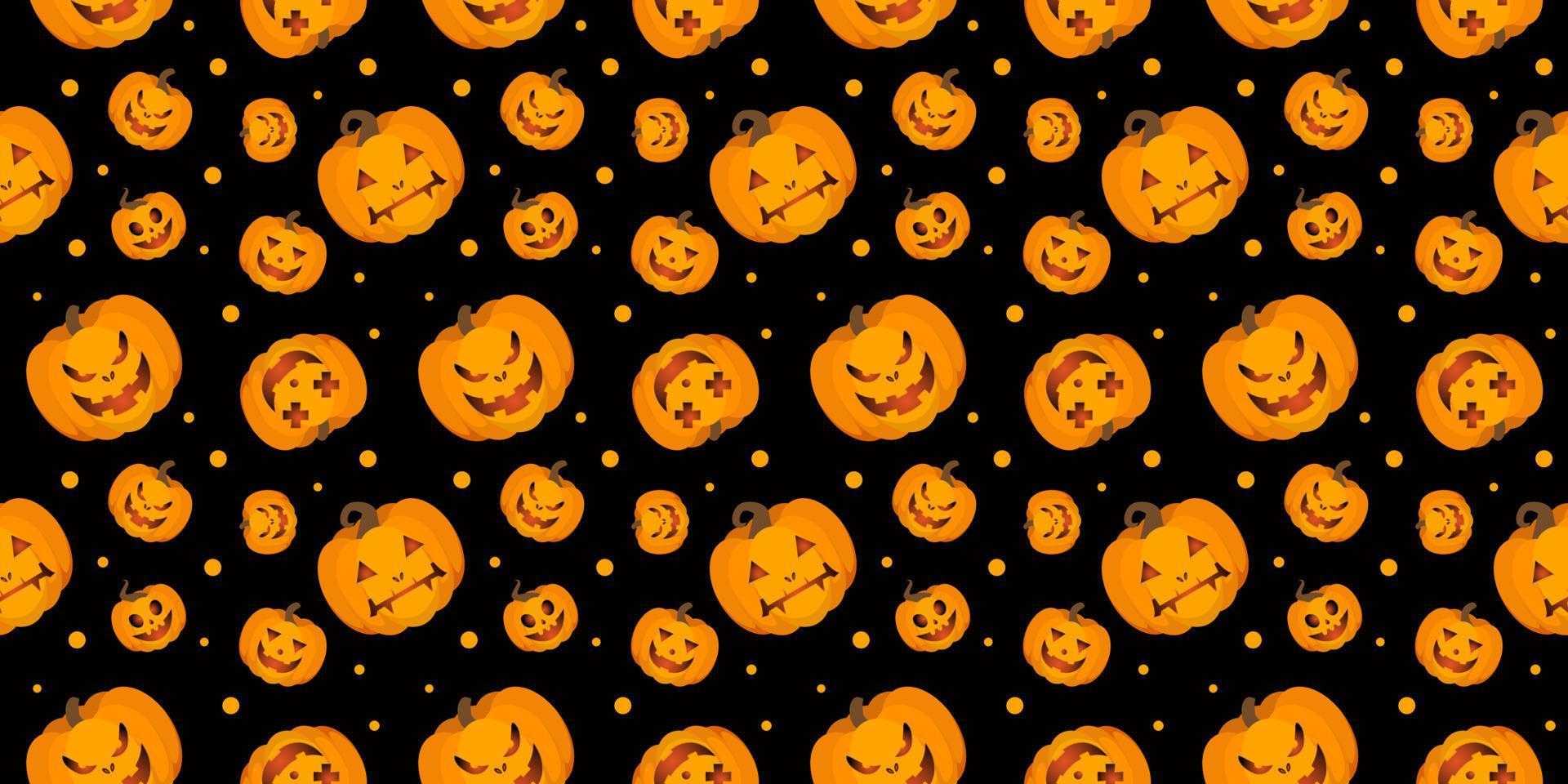 Halloween seamless pattern design vector