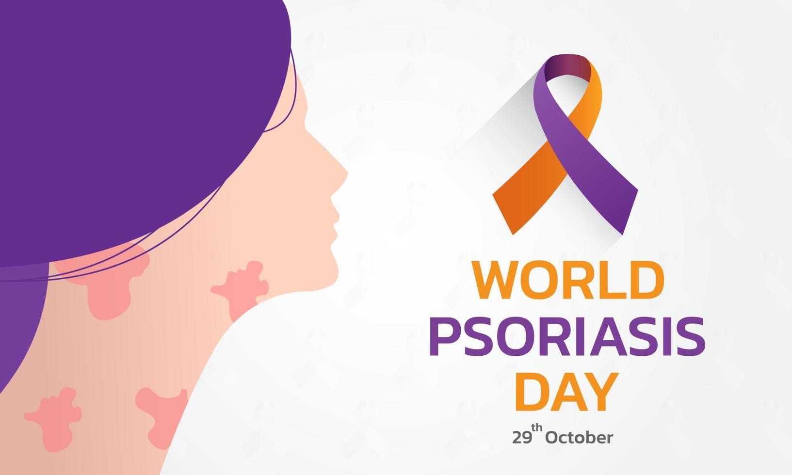 World Psoriasis Day concept. vector