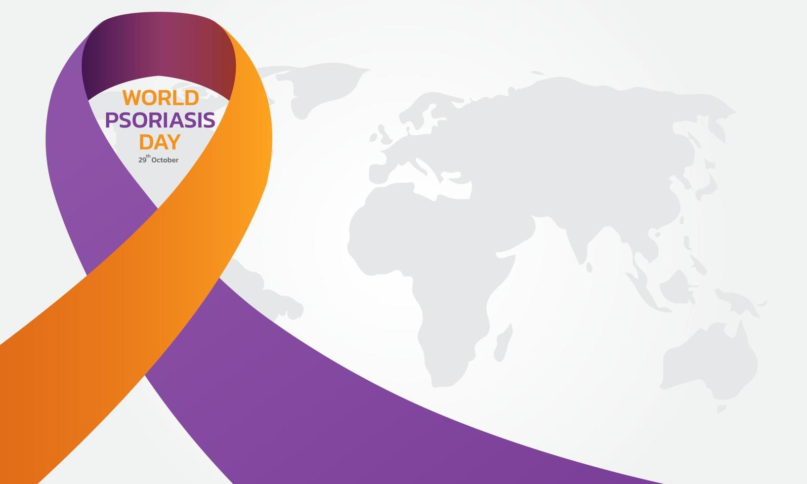 concepto del día mundial de la psoriasis. vector