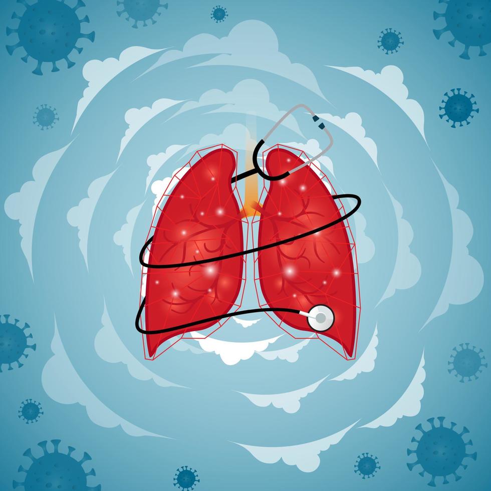 Vector Illustration on the theme World Pneumonia Day.