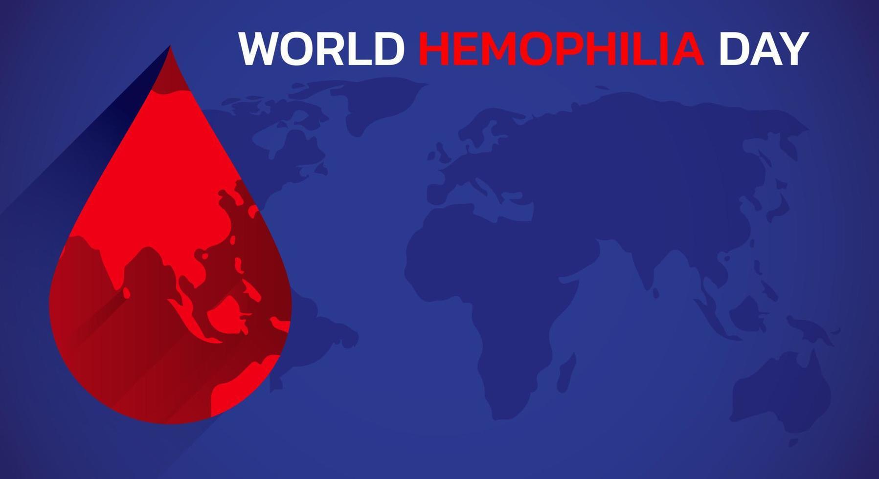 World Hemophilia day is observed every year on April 17, vector