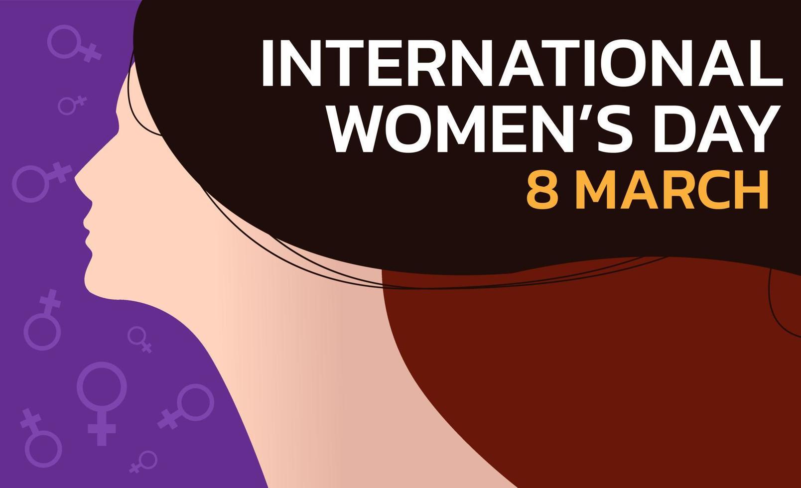 International Women's Day. Vector illustration of women.