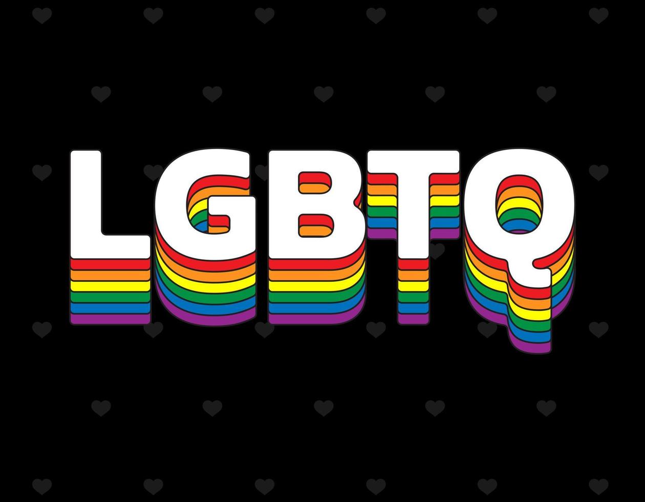 feliz concepto del día del orgullo para la comunidad lgbtq. vector