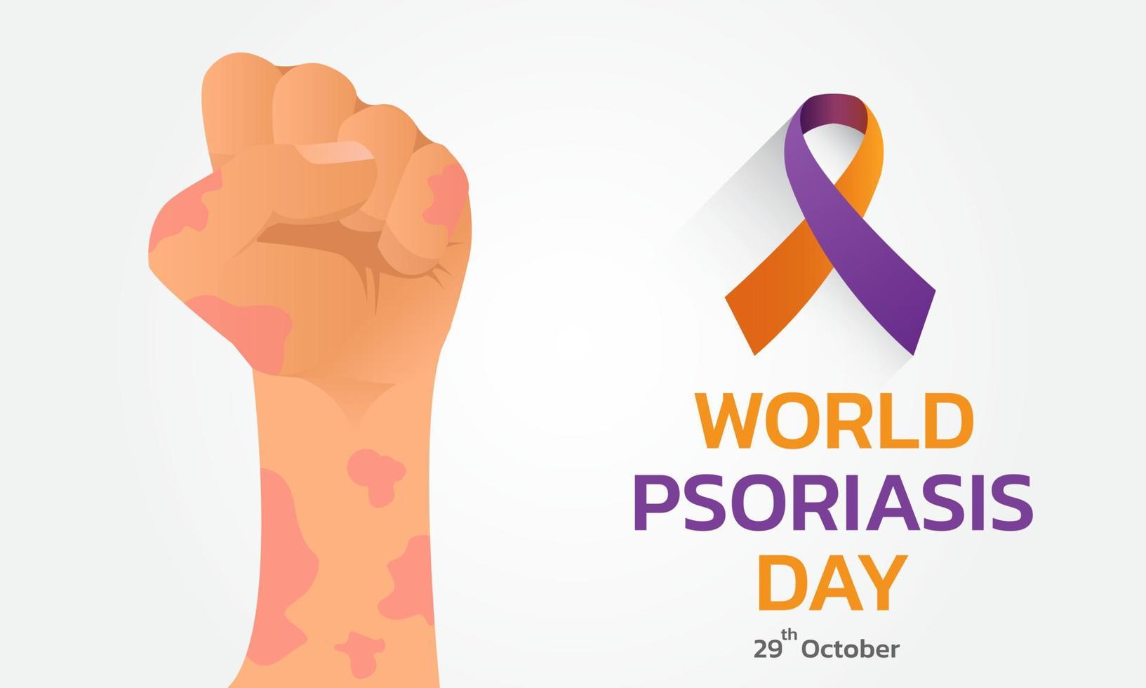 World Psoriasis Day concept. vector