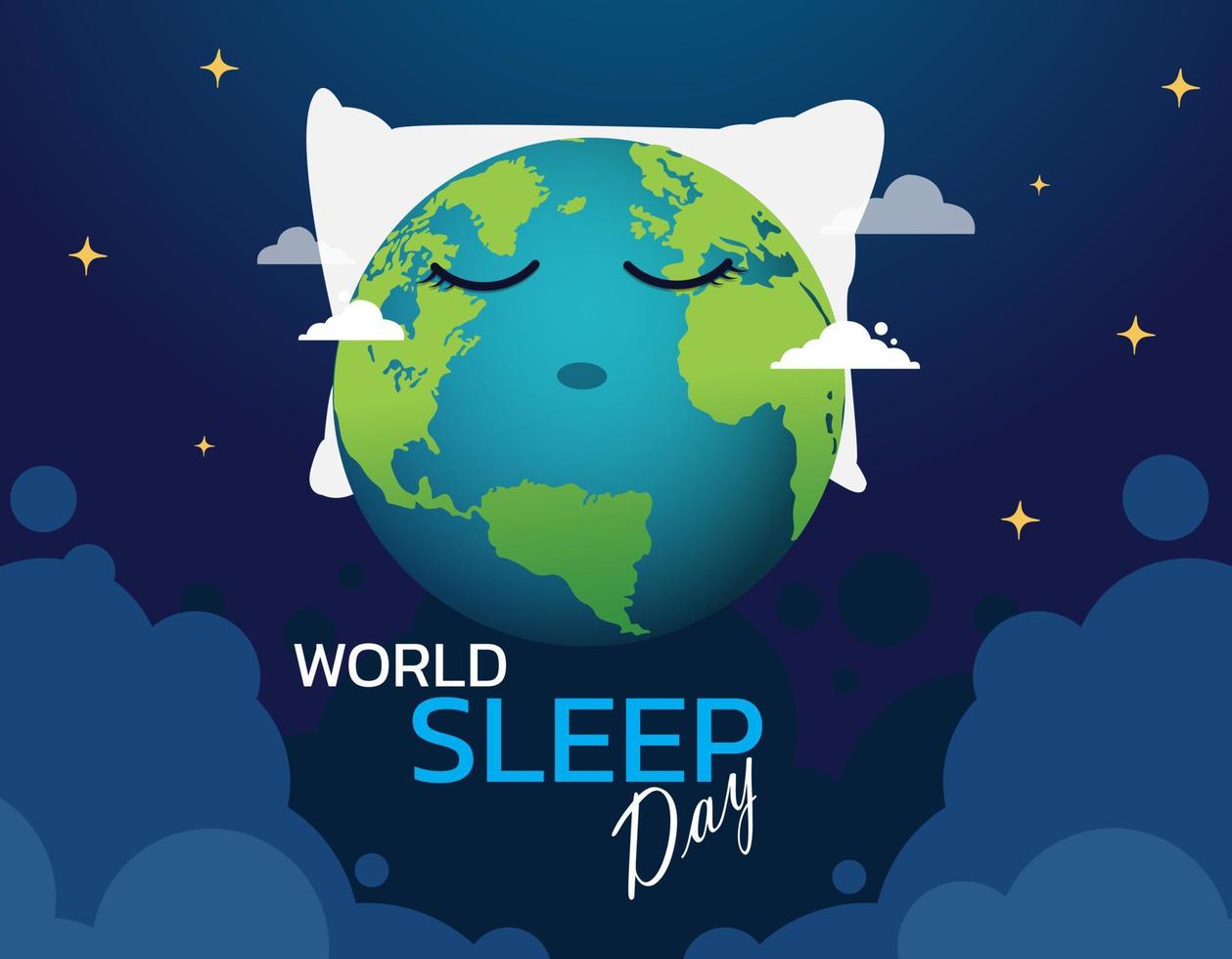 World Sleep Day Vector Design Illustration.