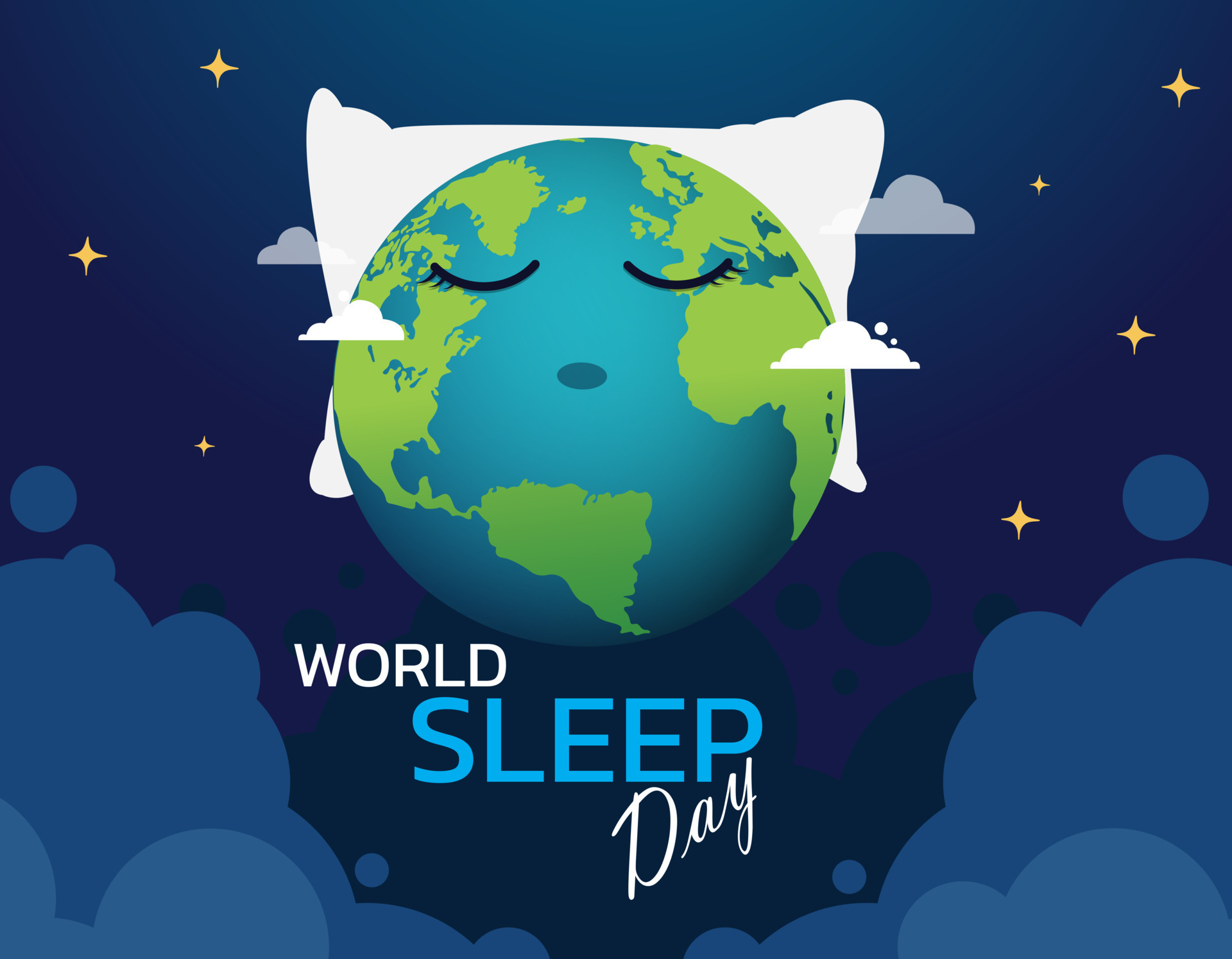 World Sleep Day Vector Design Illustration. 7202988 Vector Art at Vecteezy
