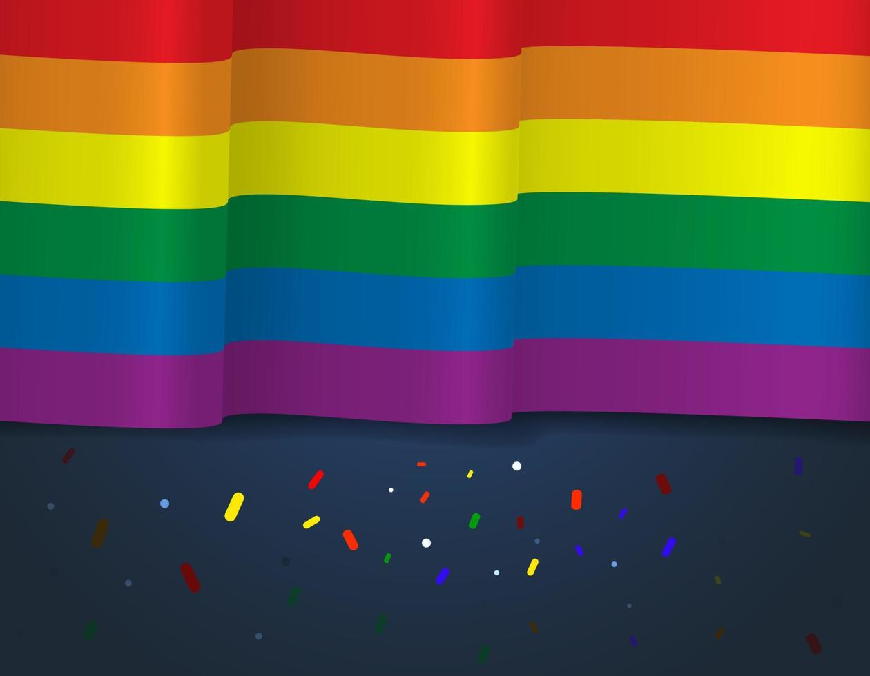 feliz concepto del día del orgullo para la comunidad lgbtq. vector