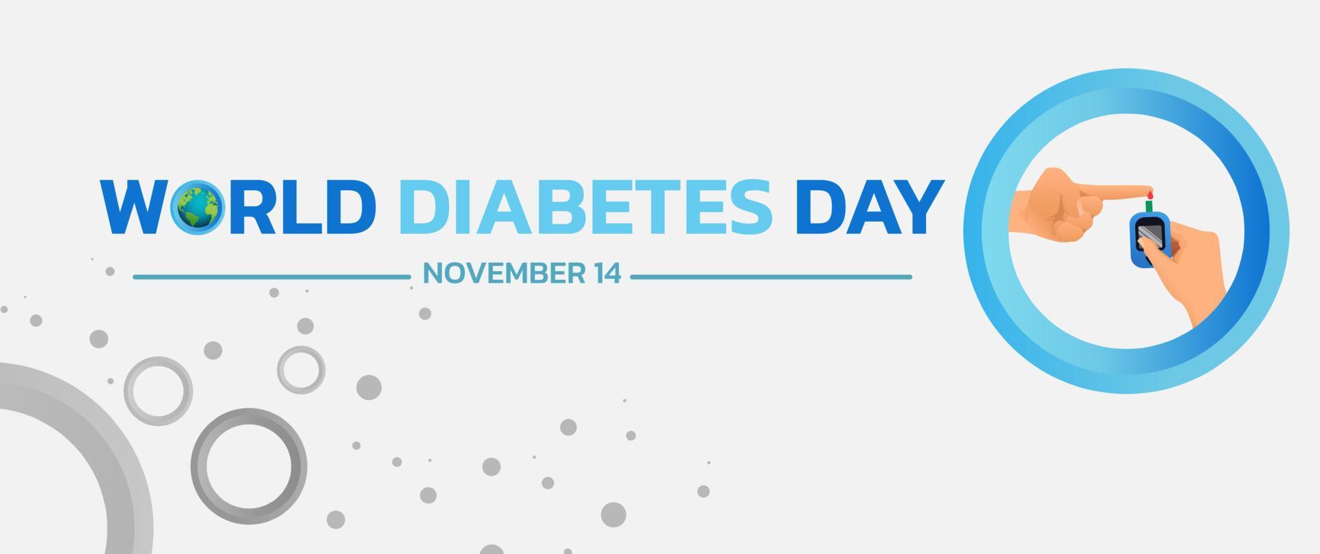 World Diabetes Day. vector