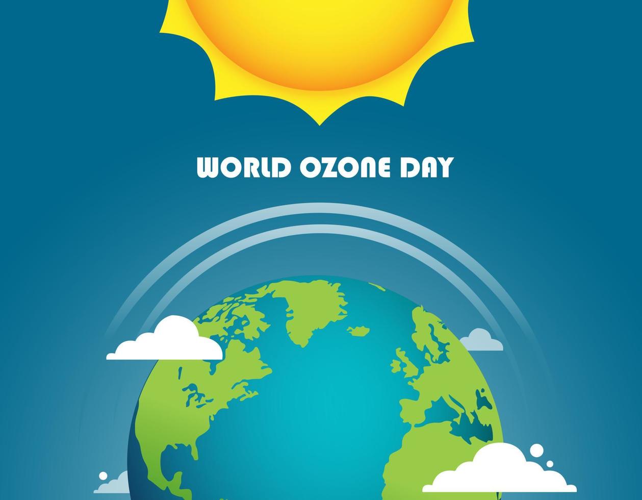 World Ozone Day Vector illustration for Poster, banner Design.