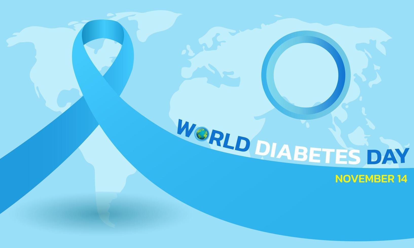 día mundial de la diabetes. vector