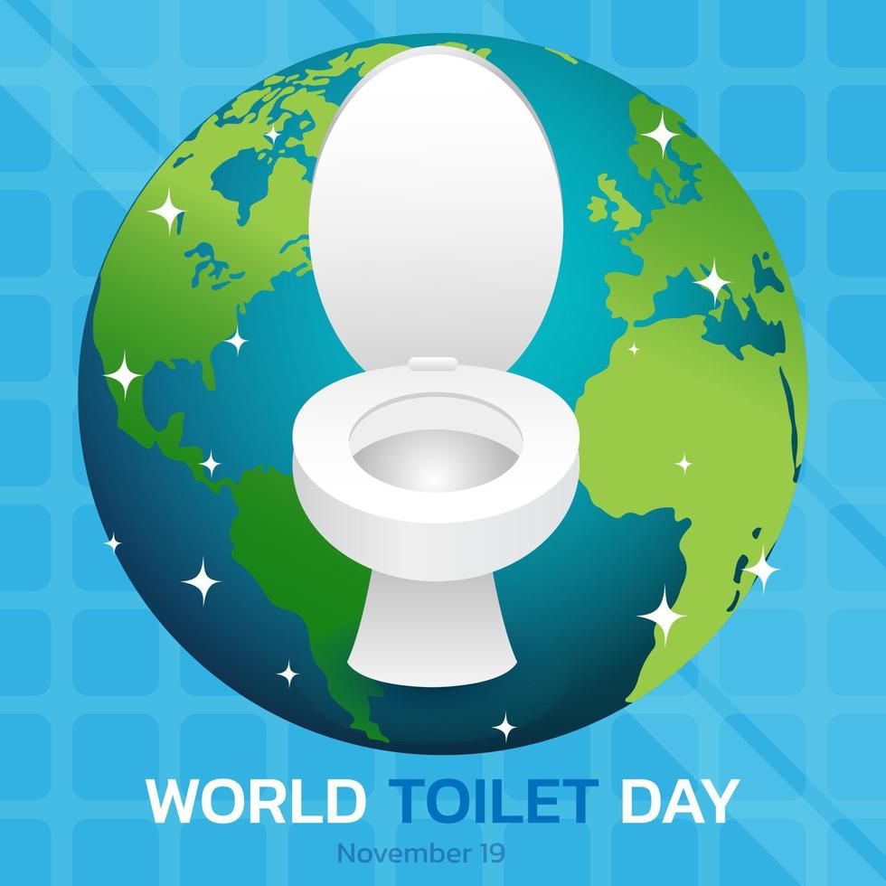Vector illustration of world toilet day