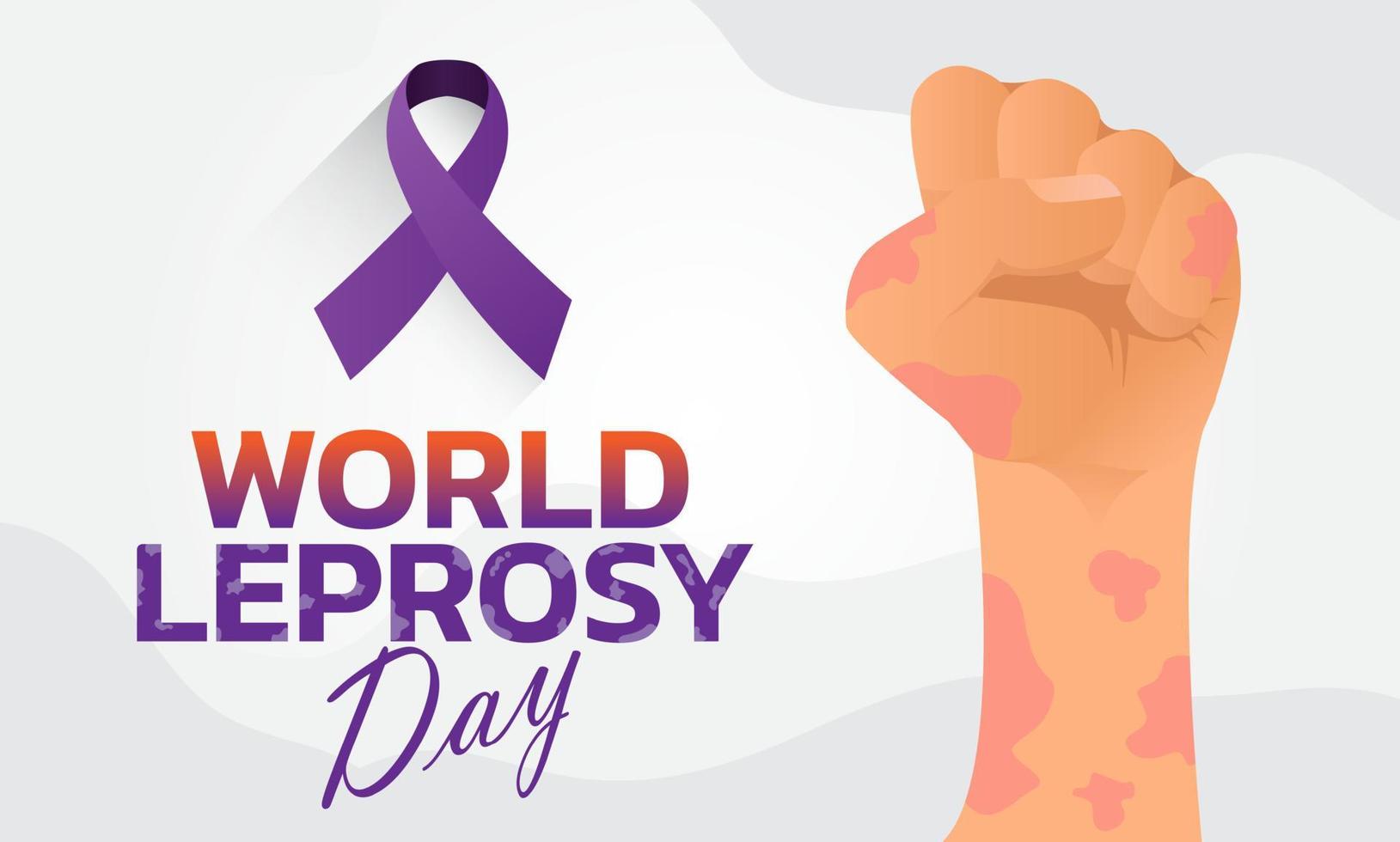 Vector illustration on the theme of World Leprosy Day