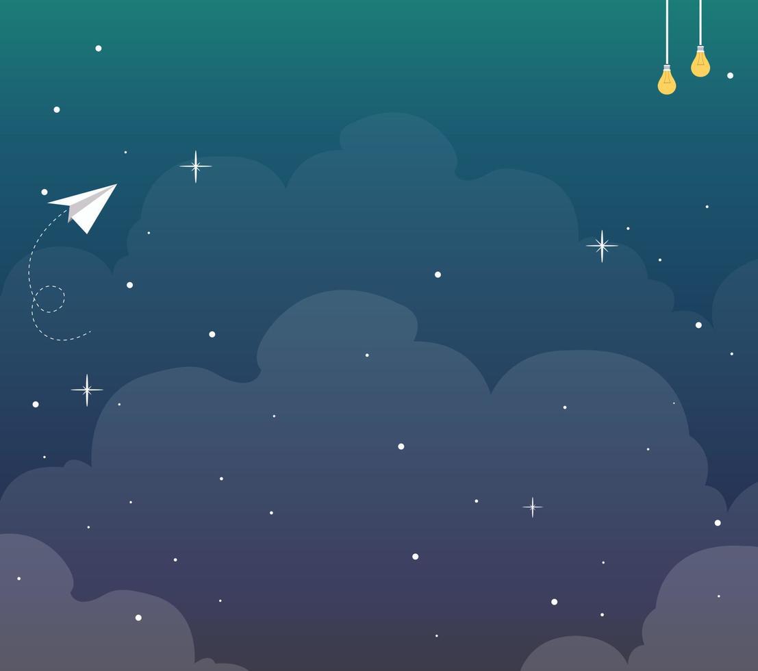 fondo cielo noche vector