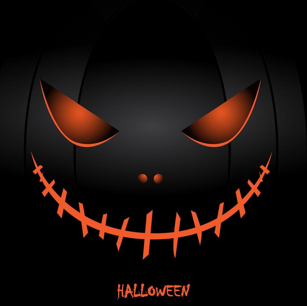 Set pumpkin on  background for the holiday Halloween. vector