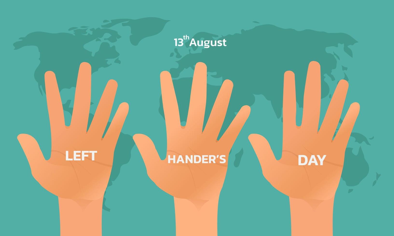 Happy Left-handers Day vector