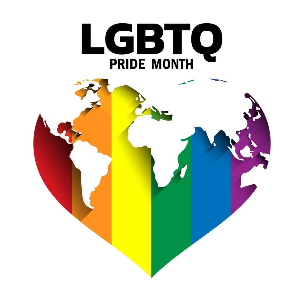 Happy Pride Day concept for LGBTQ community. vector