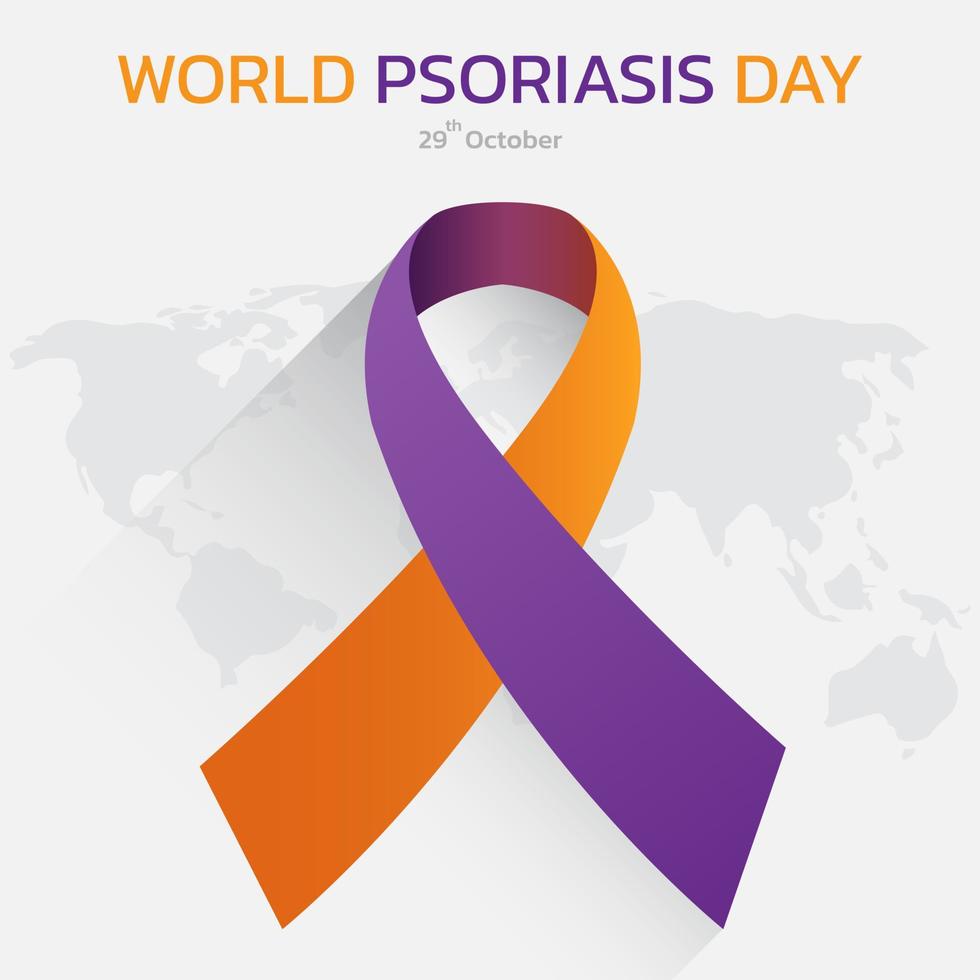 World Psoriasis Day concept. vector