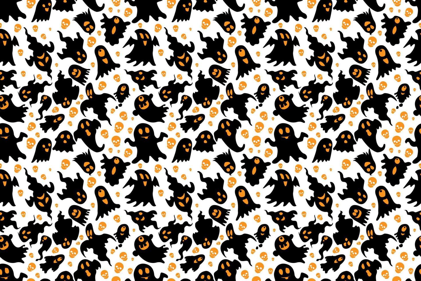 Halloween seamless pattern design vector
