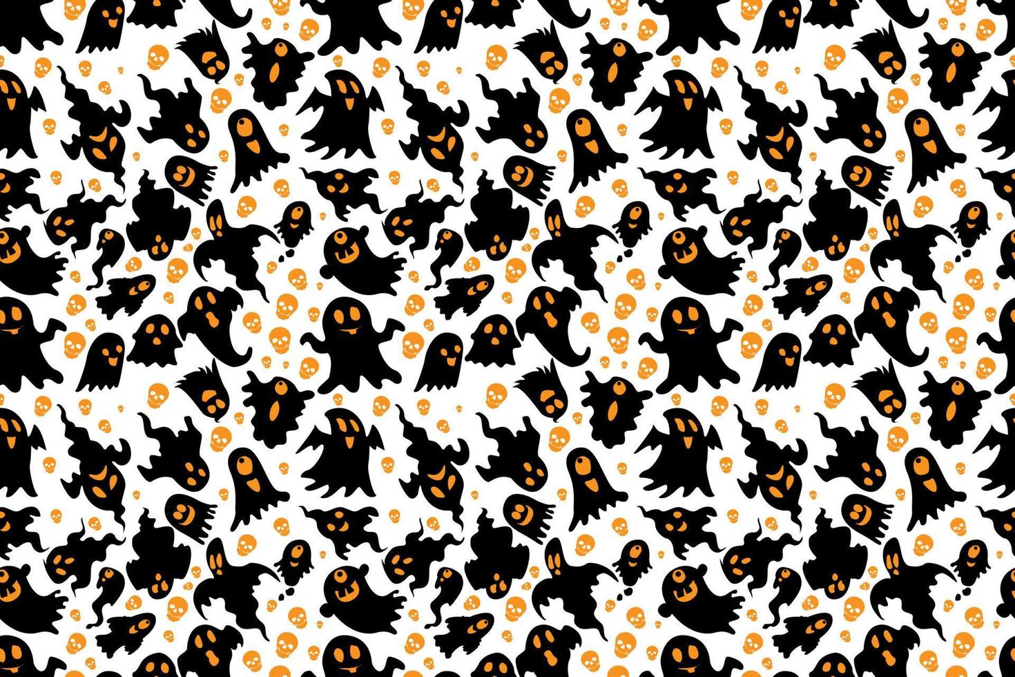 Halloween seamless pattern design vector