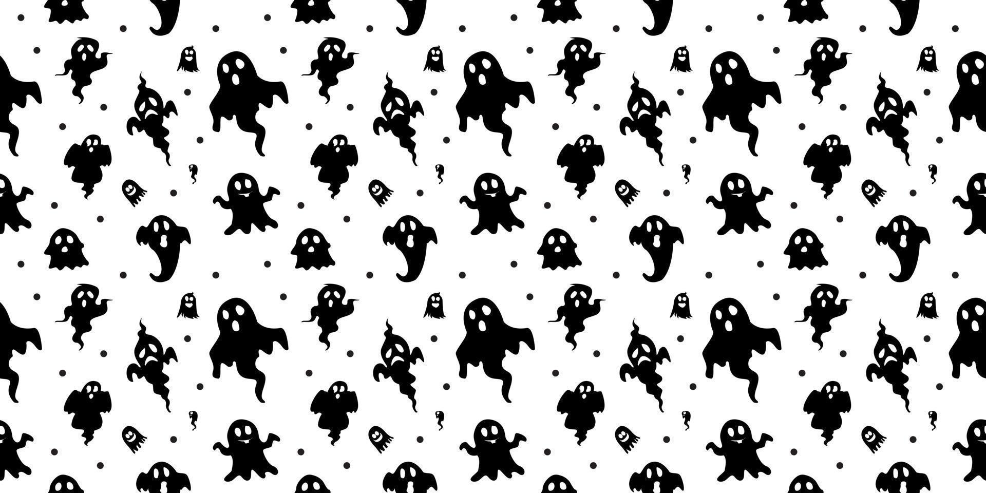 Halloween seamless pattern design vector