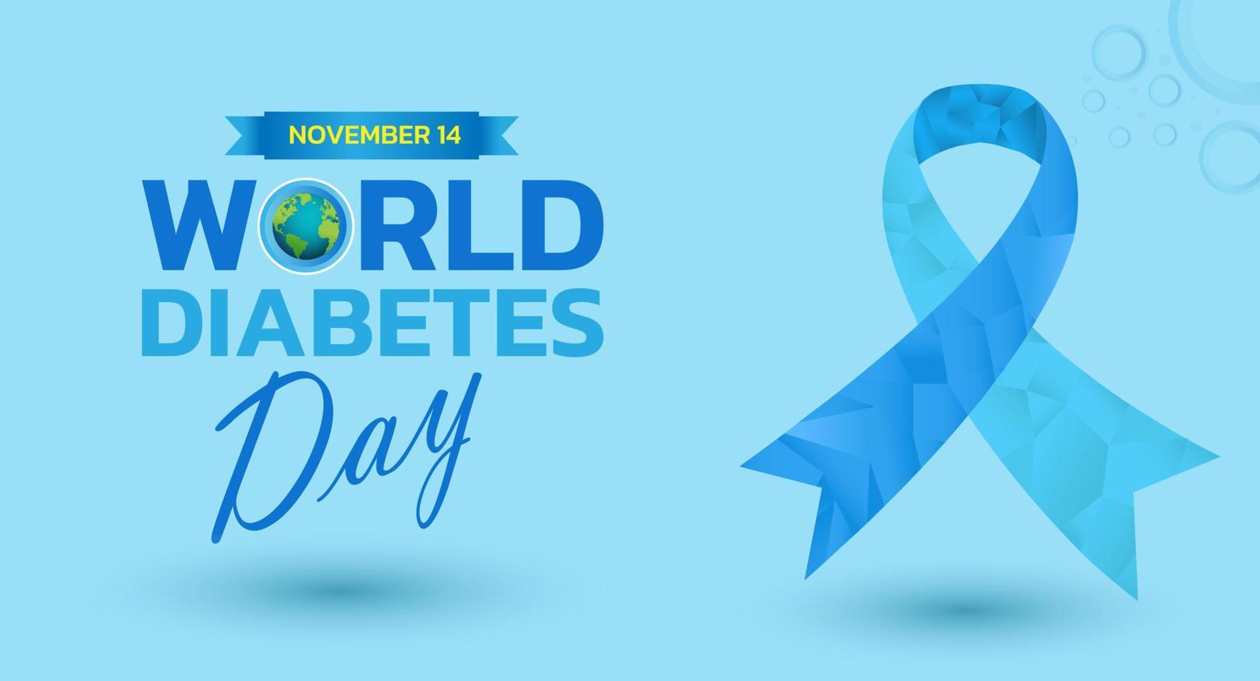 día mundial de la diabetes. vector