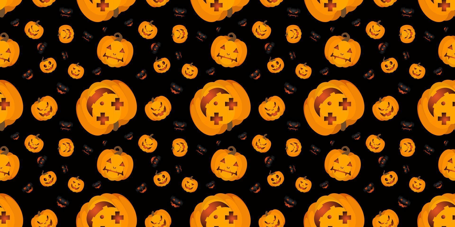 diseño de patrones sin fisuras de halloween vector