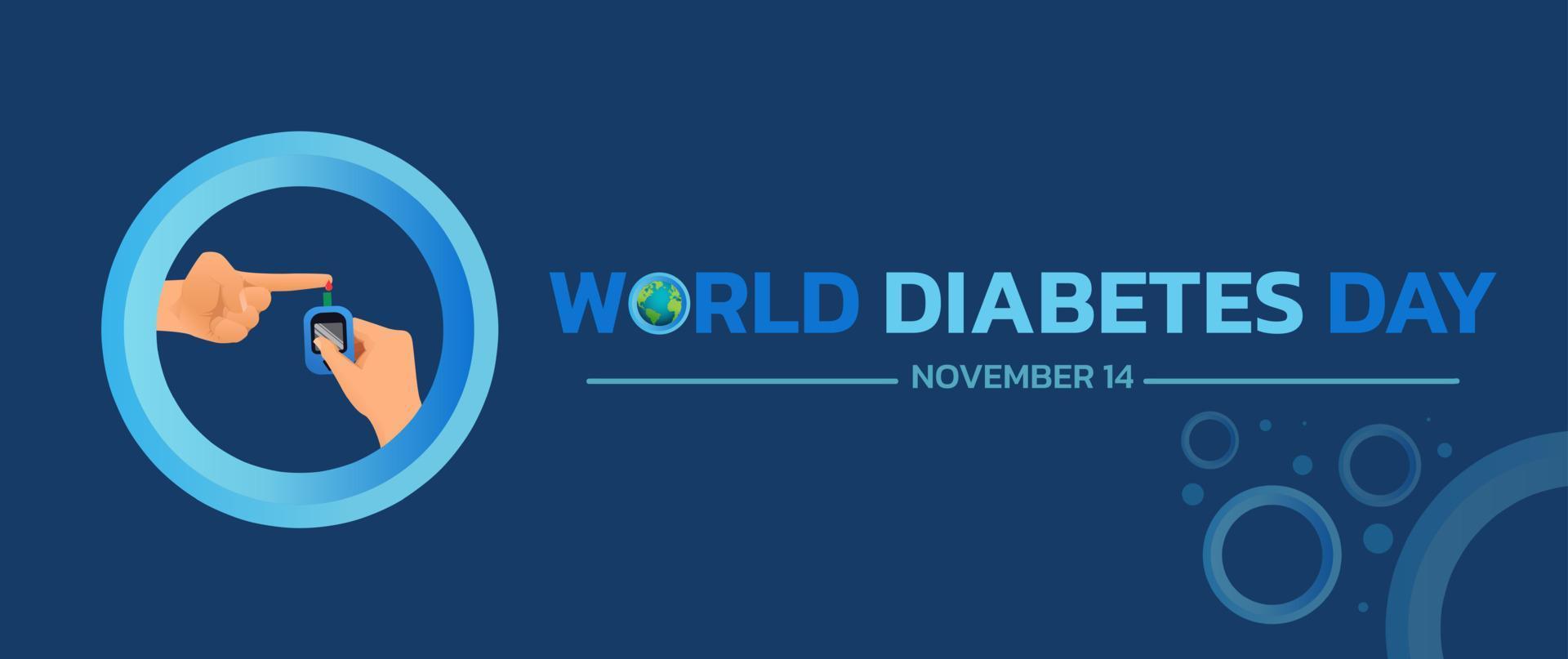 World Diabetes Day. vector