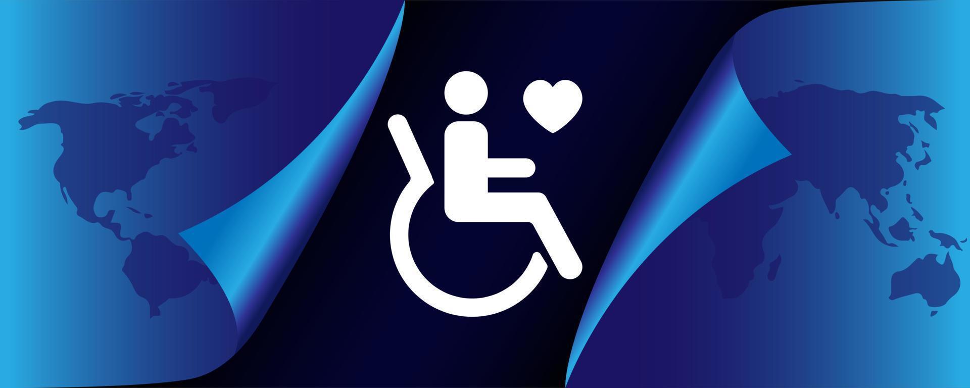 Vector illustration on the theme of International day of persons with disabilities