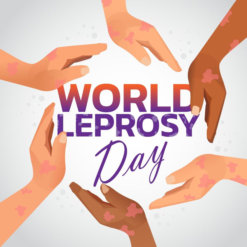 Vector illustration on the theme of World Leprosy Day
