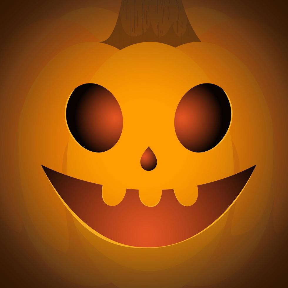 coloque la calabaza en el fondo para las vacaciones de halloween. vector