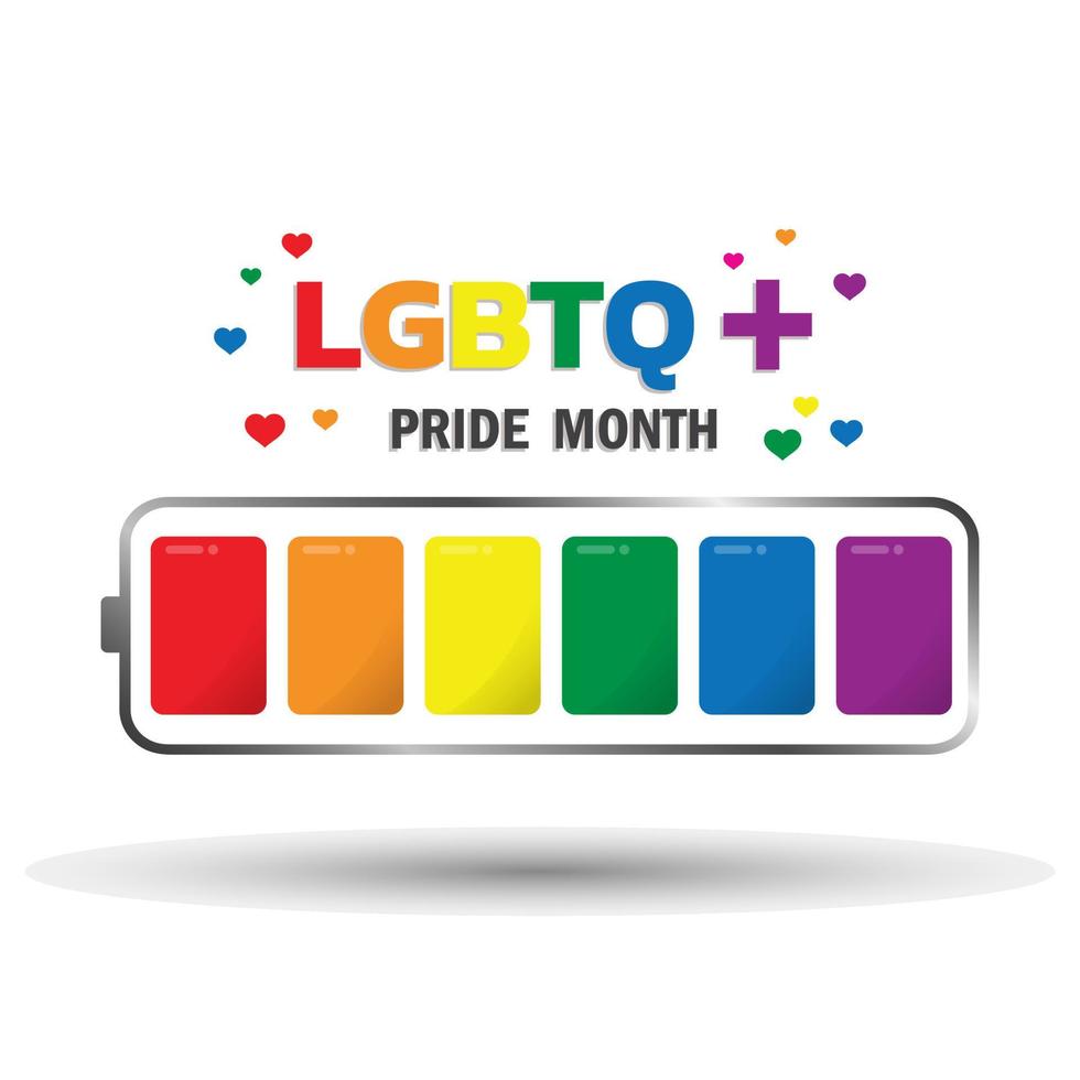 Happy Pride Day concept for LGBTQ community. vector