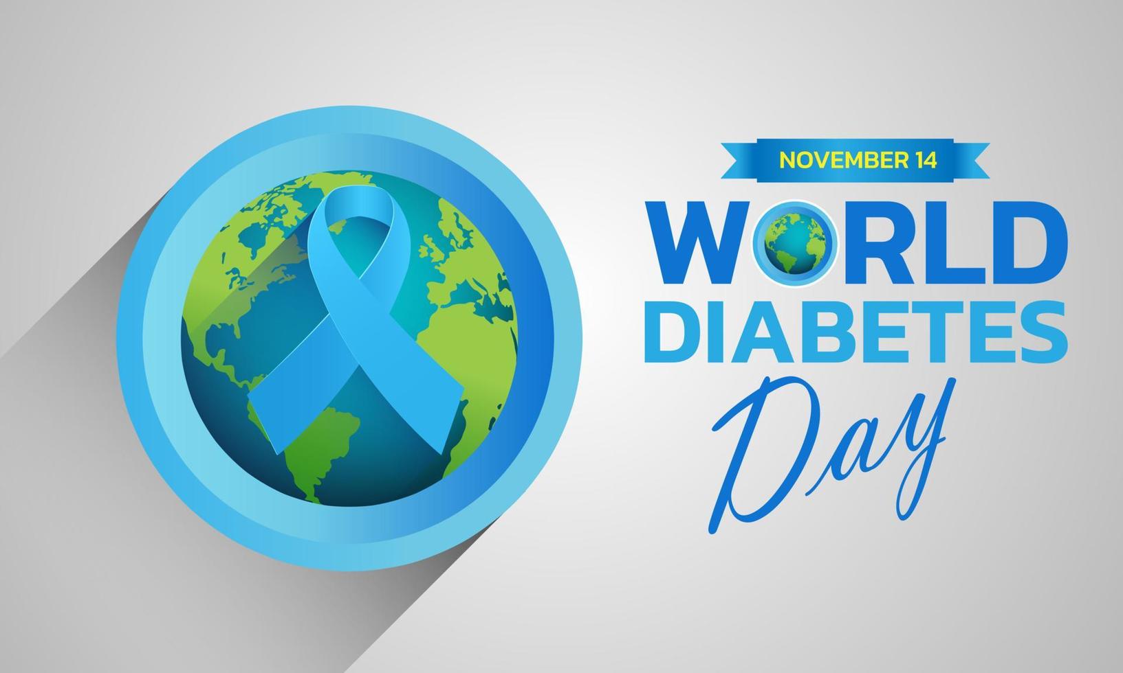día mundial de la diabetes. vector