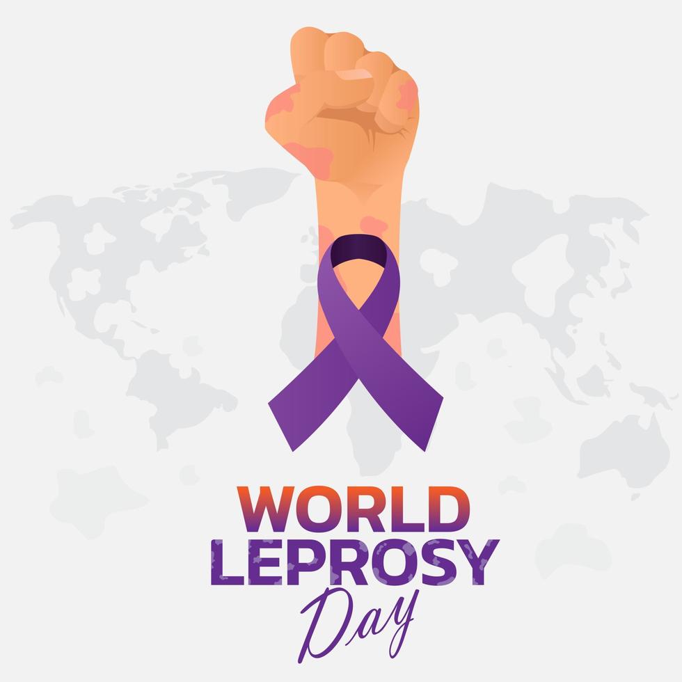 Vector illustration on the theme of World Leprosy Day