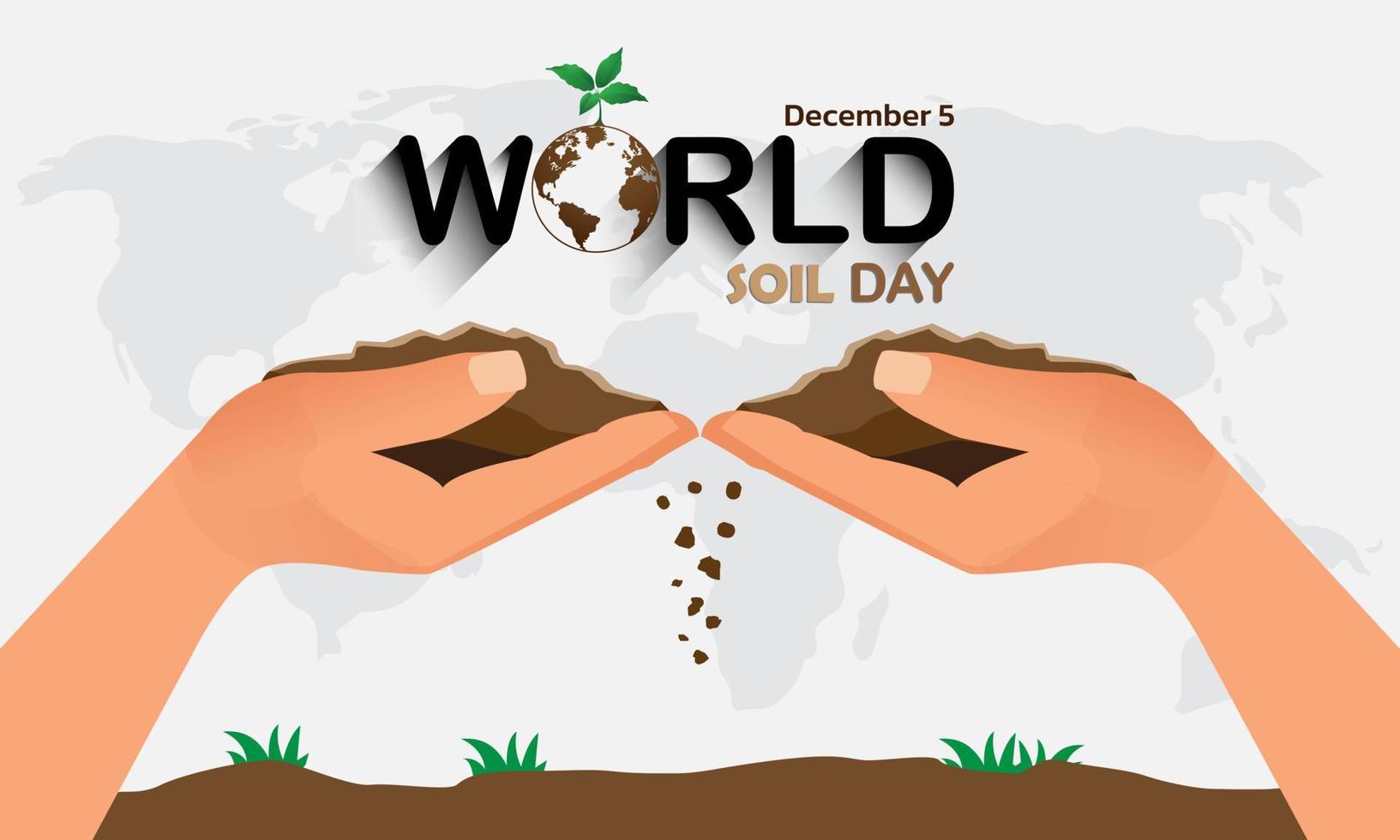 World Soil Day Design Vector Illustration for Poster Background and