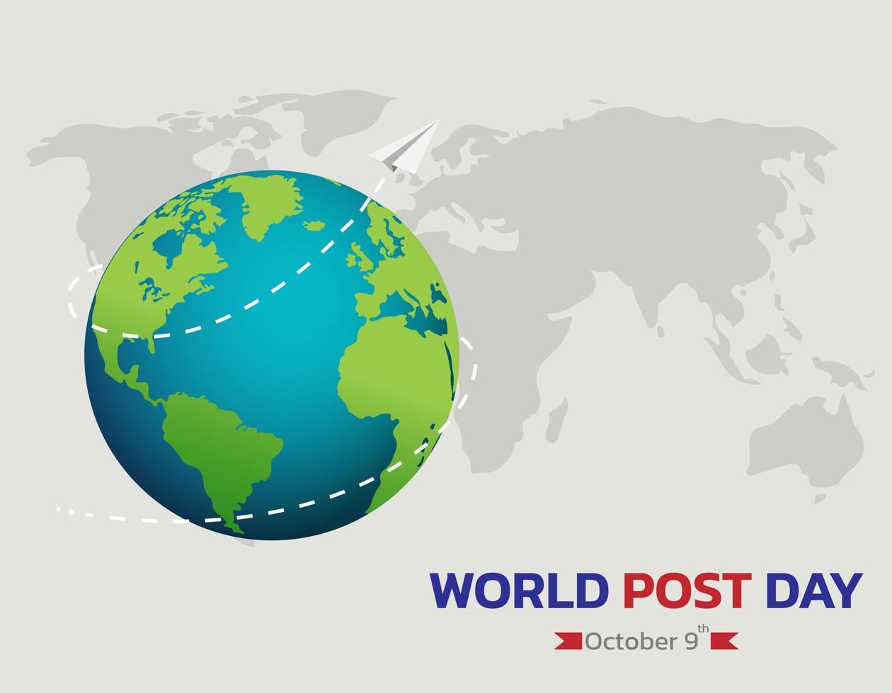 Background for World post day. vector