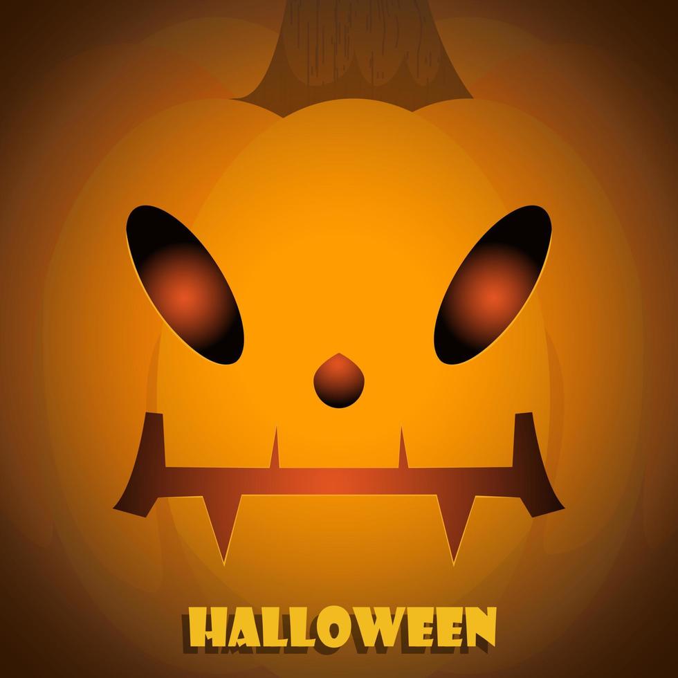 Set pumpkin on  background for the holiday Halloween. vector