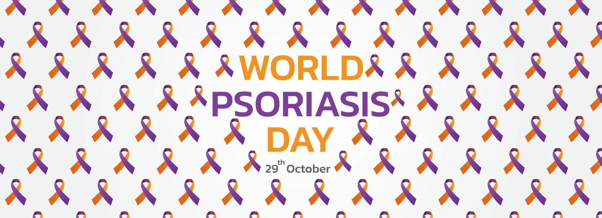 World Psoriasis Day concept. vector