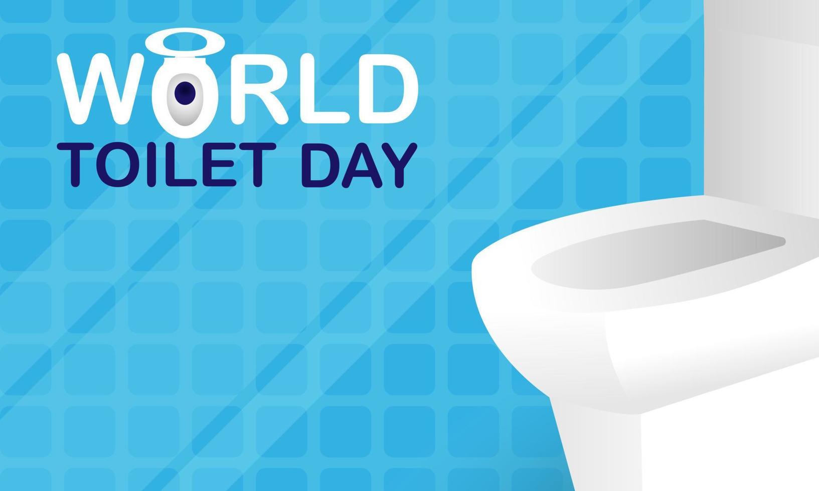 Vector illustration of world toilet day