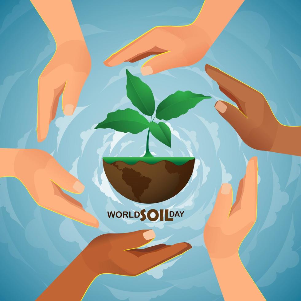 World Soil Day Design Vector Illustration for Poster Background and Banner Design