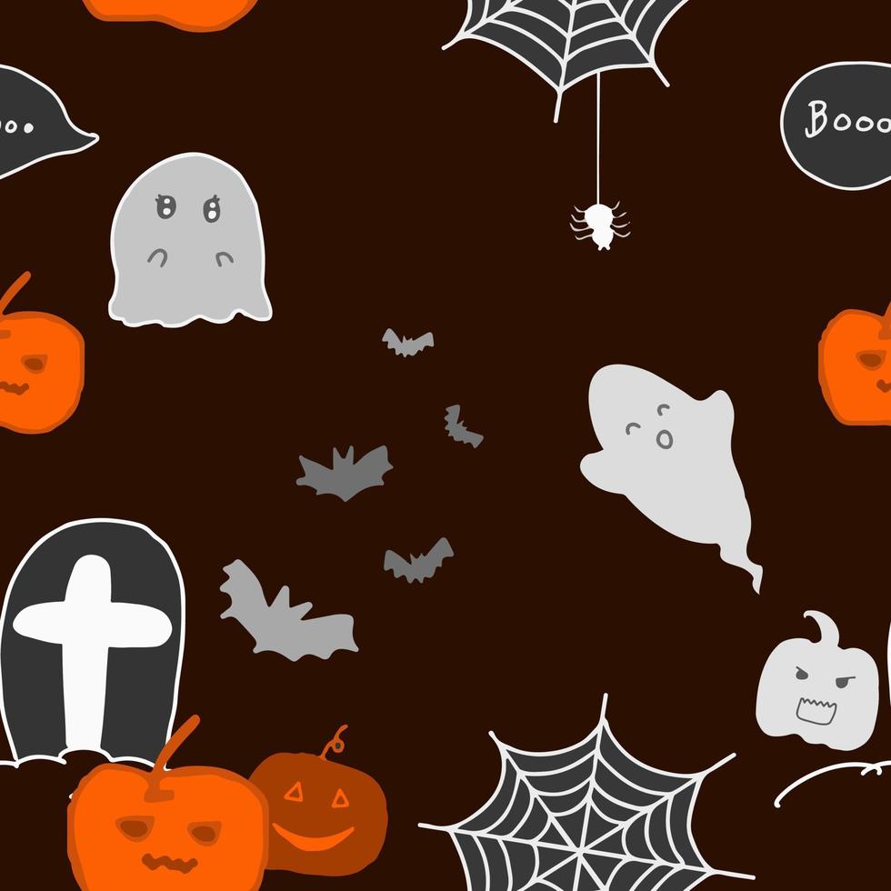 diseño de patrones sin fisuras de halloween vector