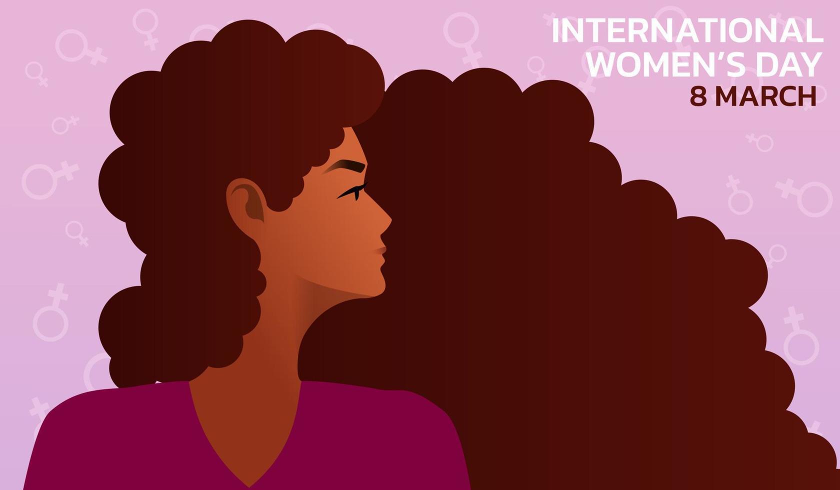 International Women's Day. Vector illustration of women.