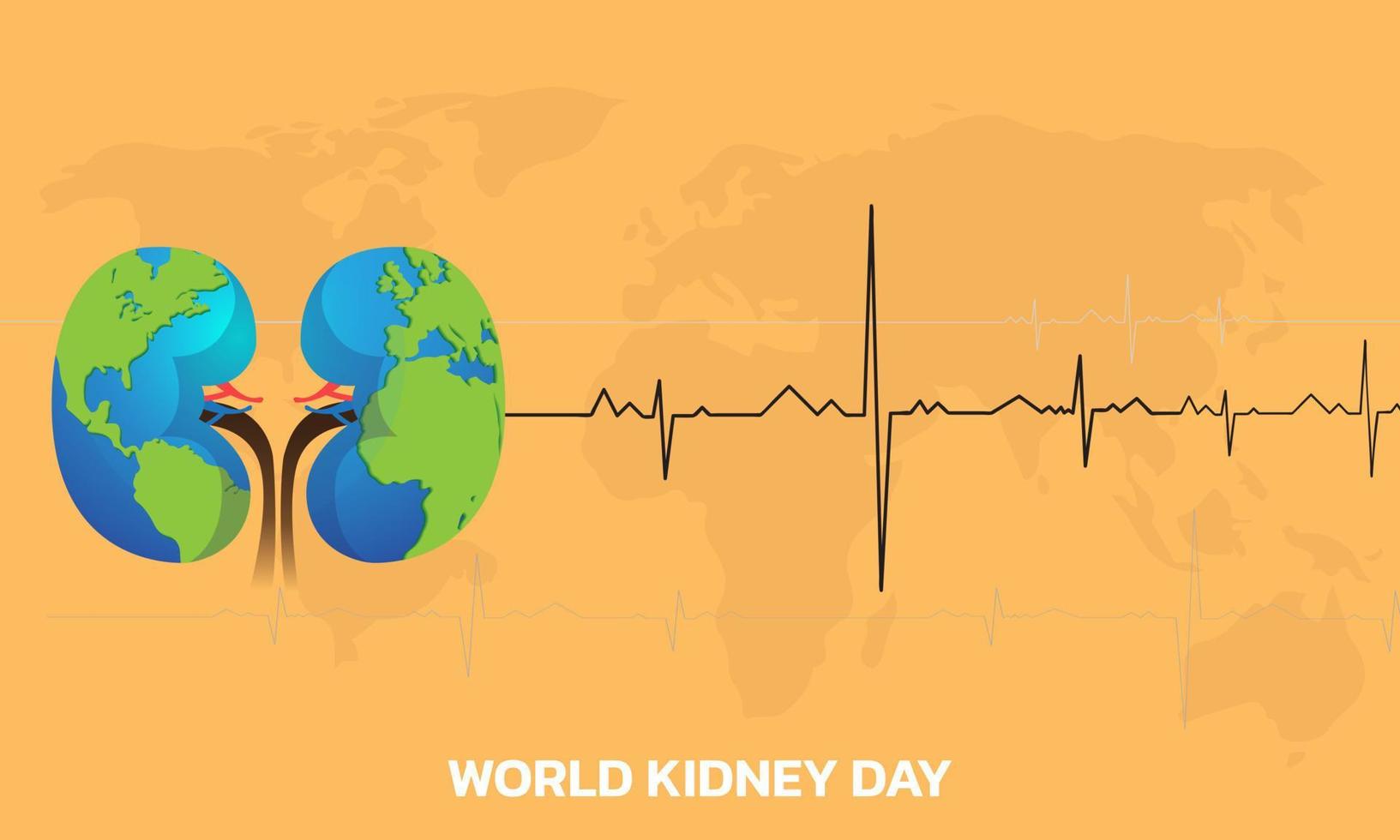 Vector illustration for World Kidney Day.