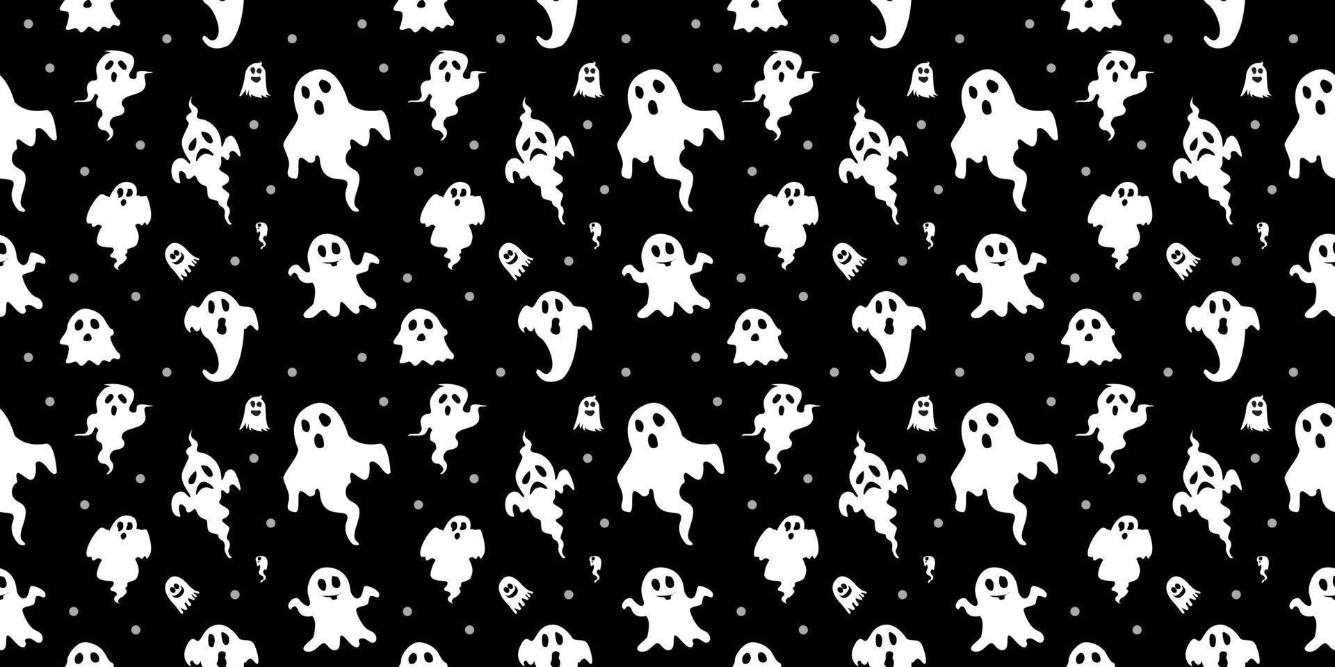 Halloween seamless pattern design vector