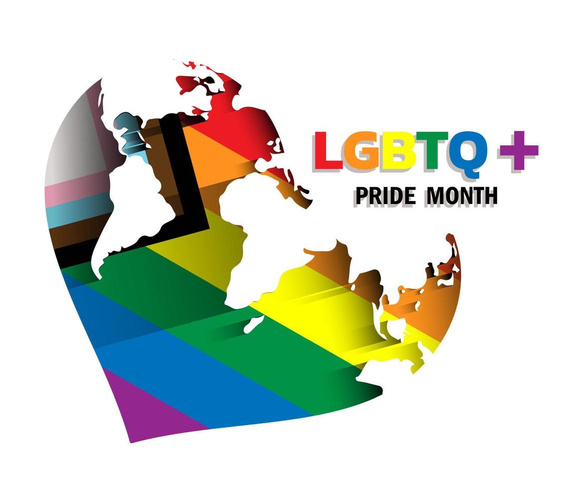 Happy Pride Day concept for LGBTQ community. vector
