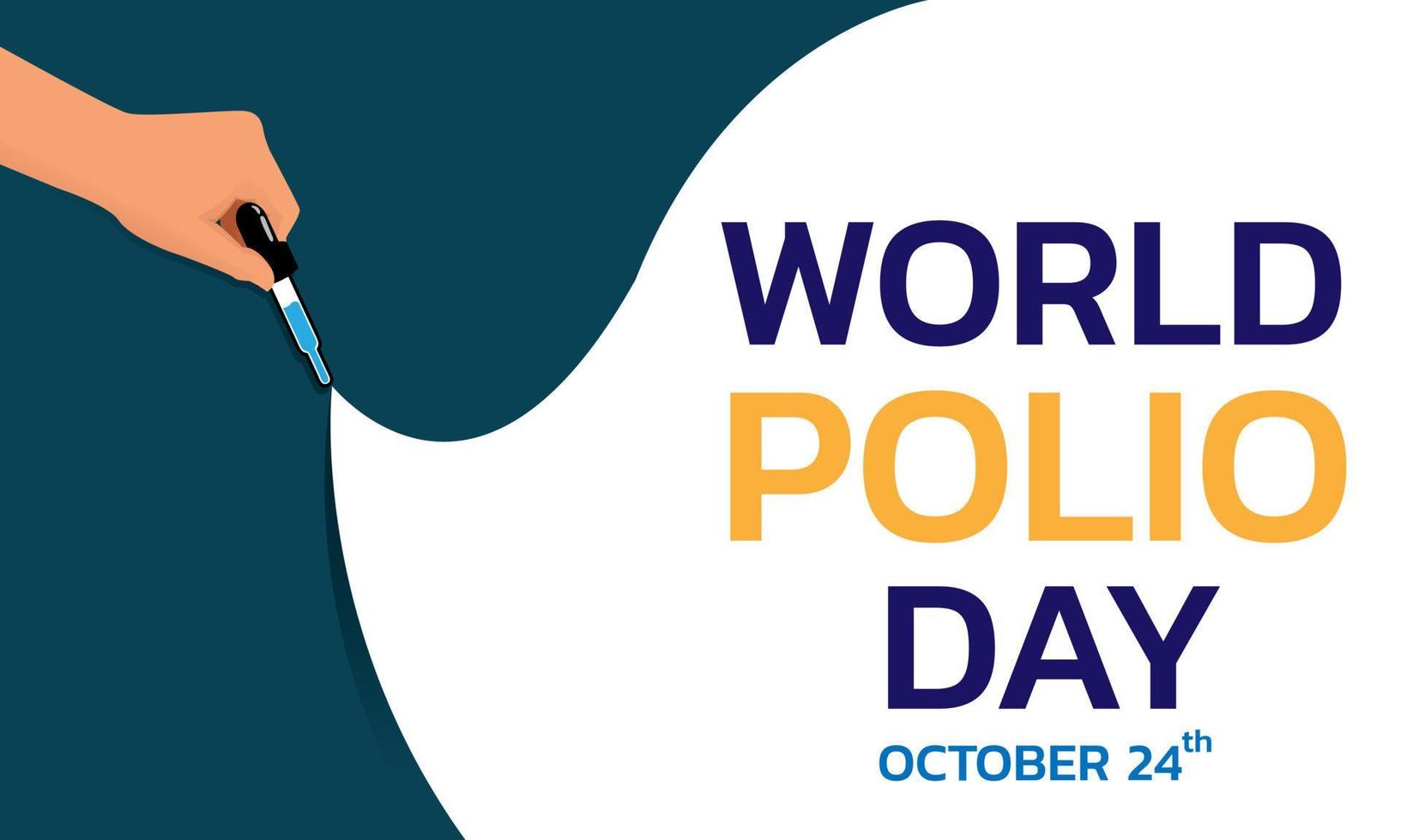 Vector illustration on the theme of world Polio day.