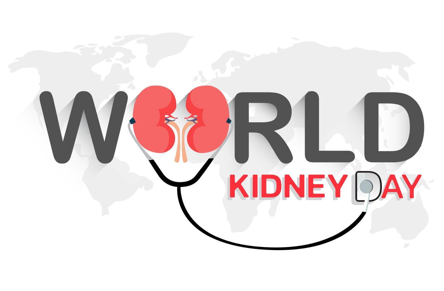 Vector illustration for World Kidney Day.