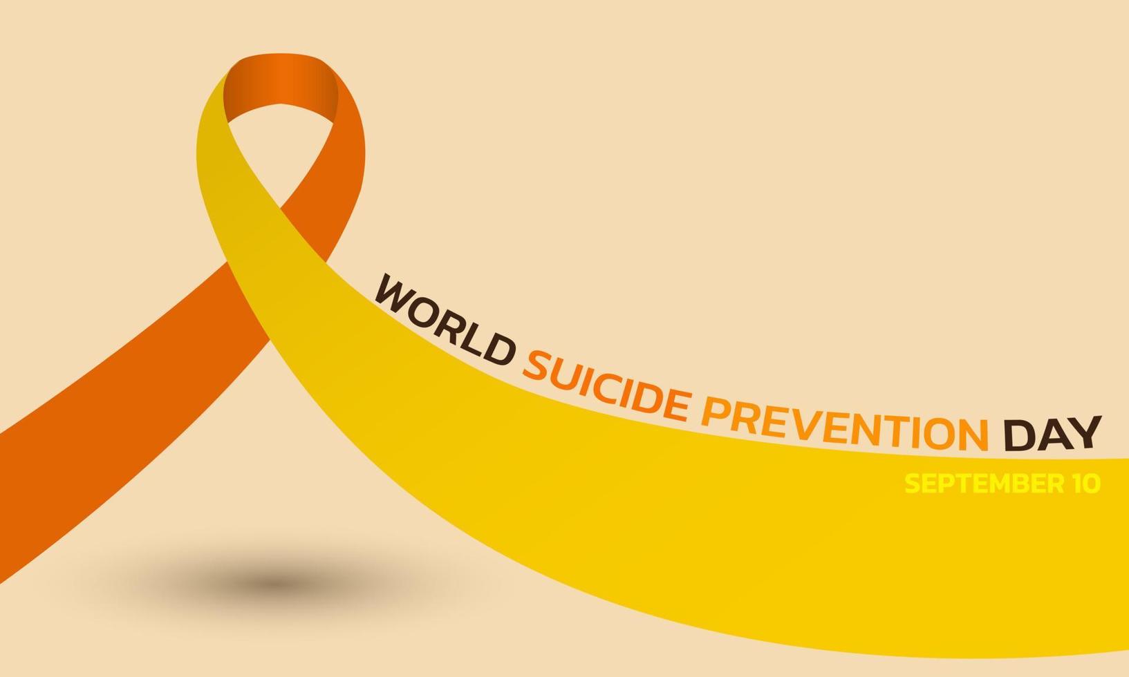 concepto del día mundial de la prevención del suicidio. vector